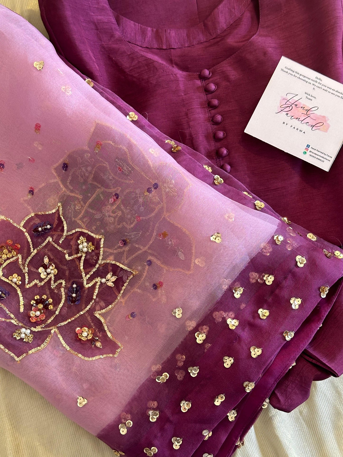 Formal lilac Diamanté